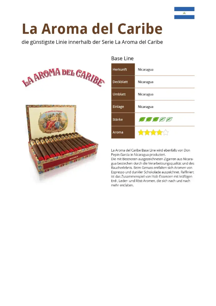 La Aroma del Caribe Base Line