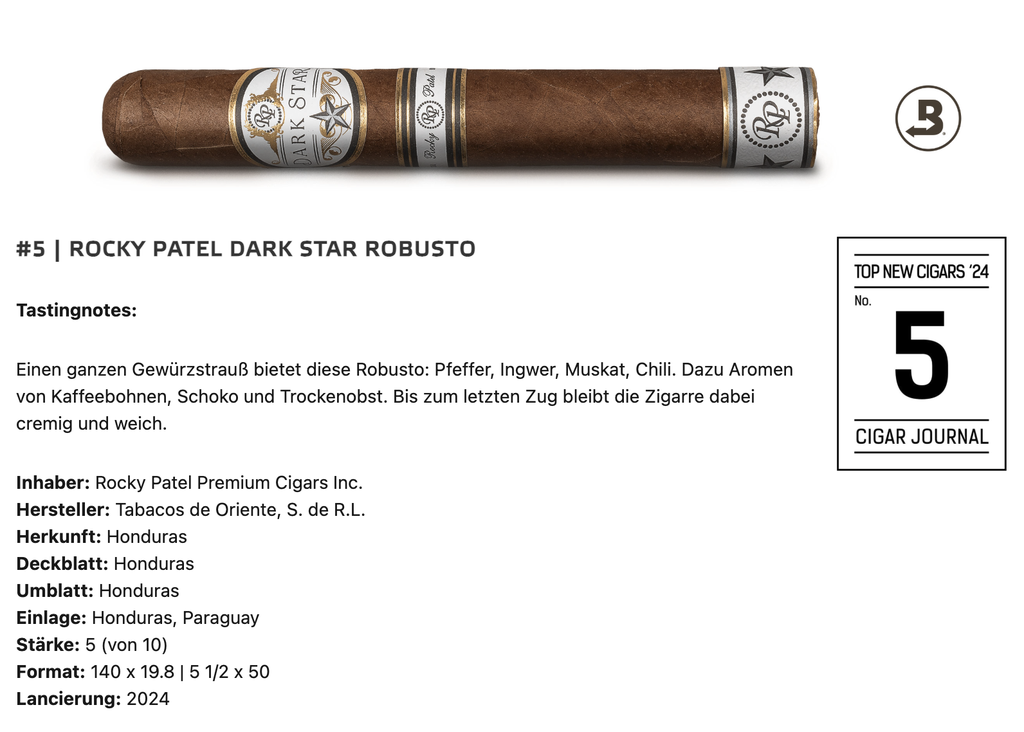 Rocky Patel Dark Star