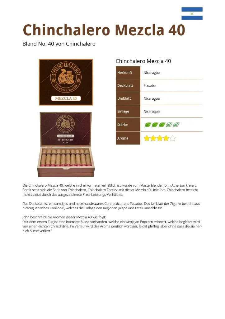 Chinchalero Mezcla 40