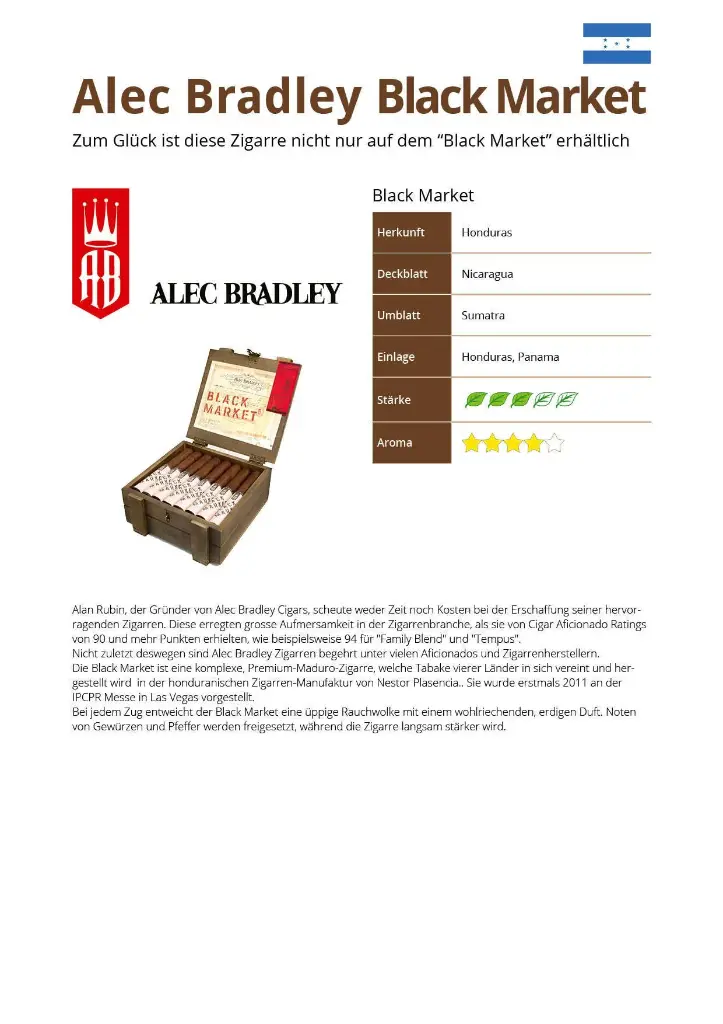 Alec Bradley Black Market