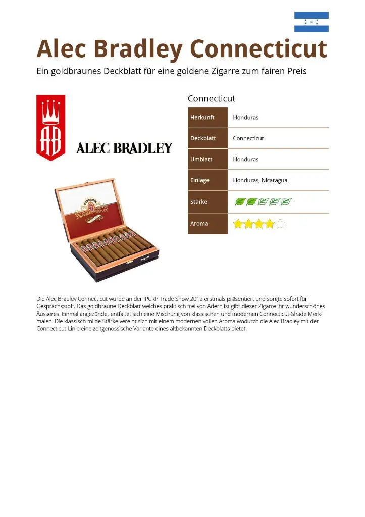 Alec Bradley Connecticut