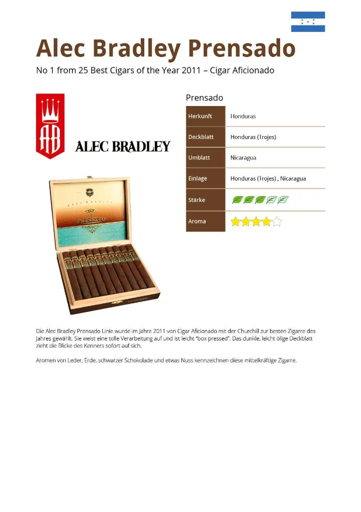 Alec Bradley Prensado