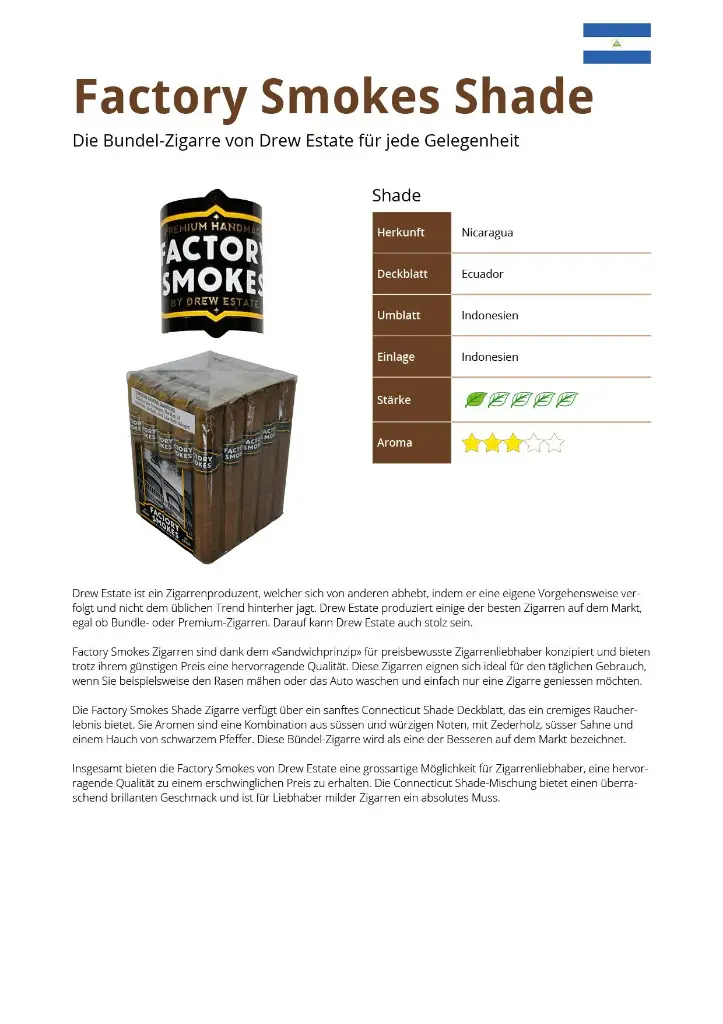 Factory Smokes Shade