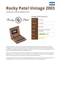 Rocky Patel Vintage 2003